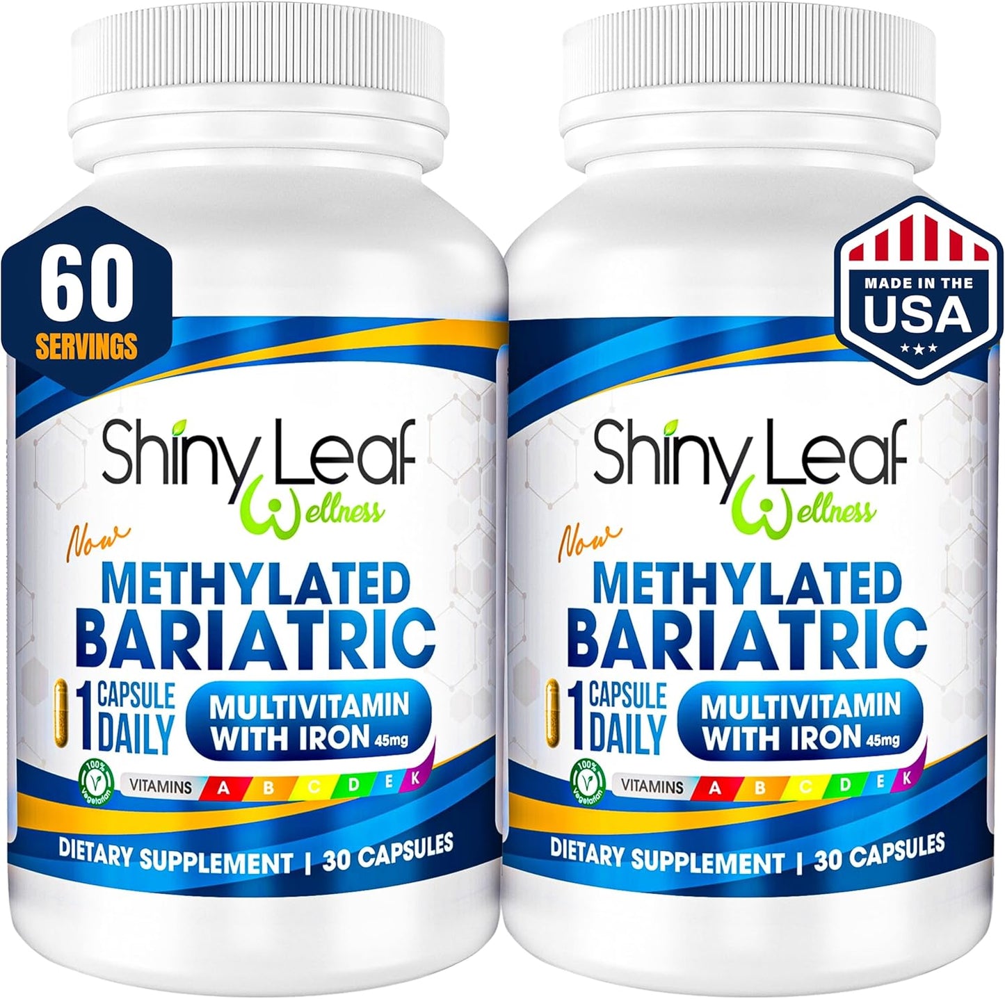 Methylated Bariatric Multivitamin With 45mg Iron Capsules