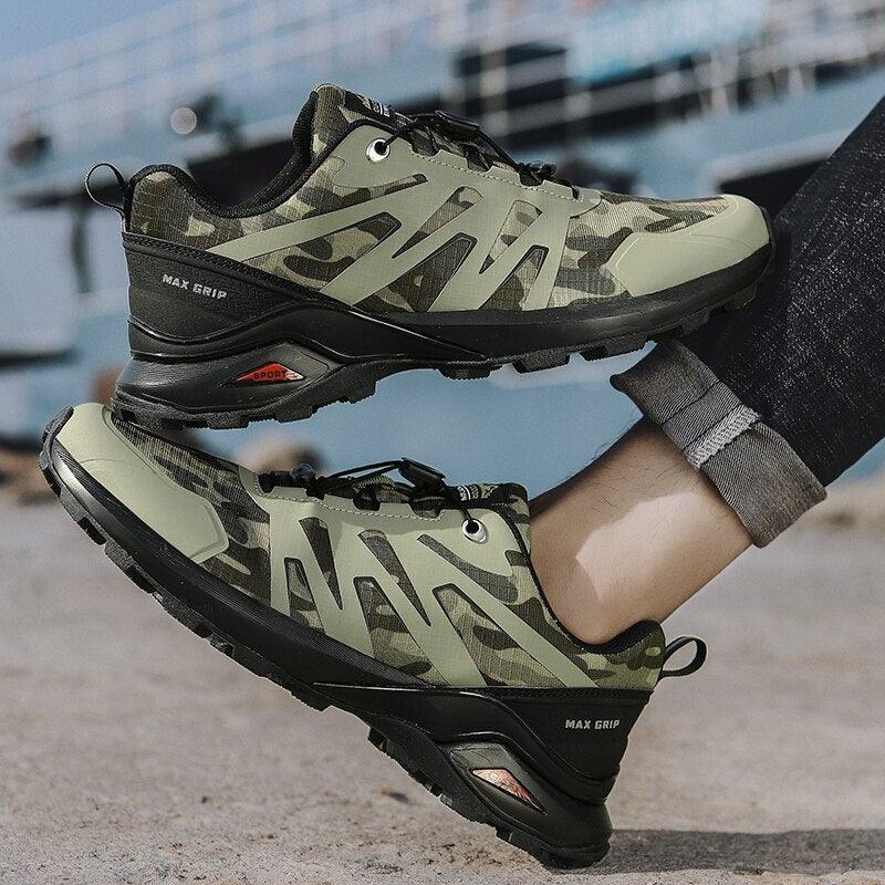 Men's Waterproof Trail Running Hiking Sneakers Non Slip