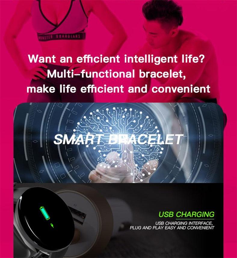 Heart Rate Fitness Tracker Waterproof Touch Screen Smartwatch