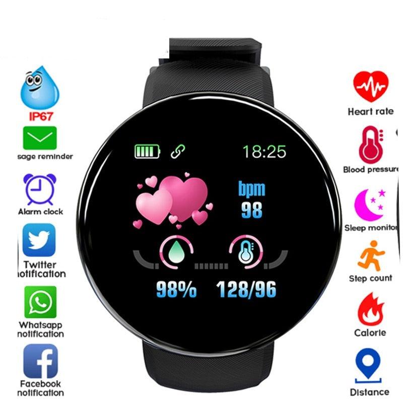 Heart Rate Fitness Tracker Waterproof Touch Screen Smartwatch