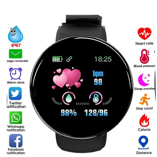 Heart Rate Fitness Tracker Waterproof Touch Screen Smartwatch