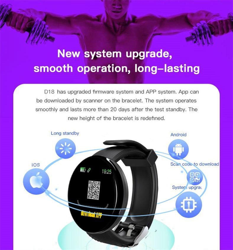 Heart Rate Fitness Tracker Waterproof Touch Screen Smartwatch