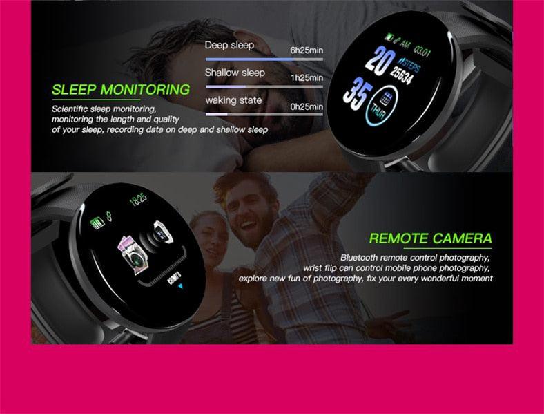 Heart Rate Fitness Tracker Waterproof Touch Screen Smartwatch