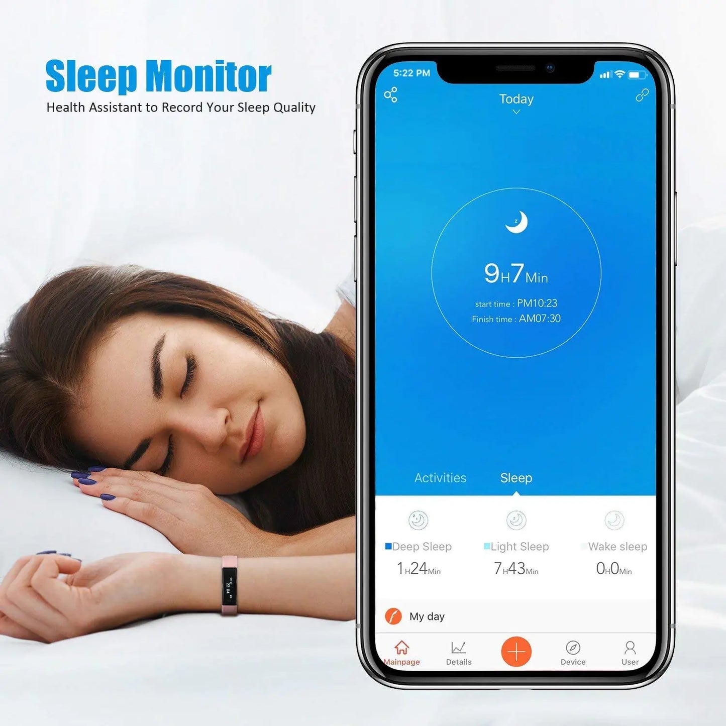SmartFit Slim Activity Tracker Smart Watch With Band